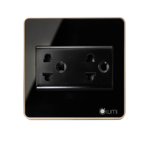 Ổ cắm viền nhôm